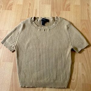 Ribbed knit crop top